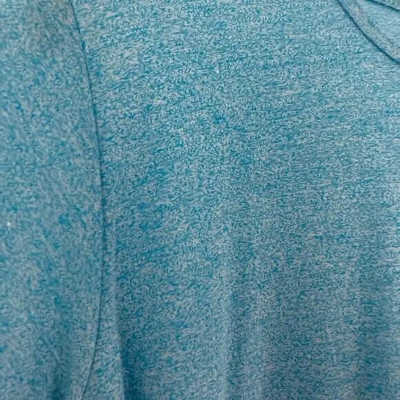 Girls tunic top high low hem sz 14 solid heather blue LuLaRoe Gracie basiccore - Picture 3 of 6